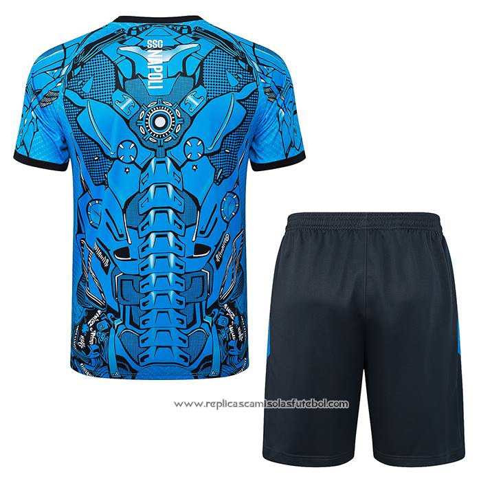 Fato de Treino Naples 2025-2026 Manga Curta Azul - Calcas Curta